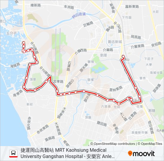 紅75 bus Line Map