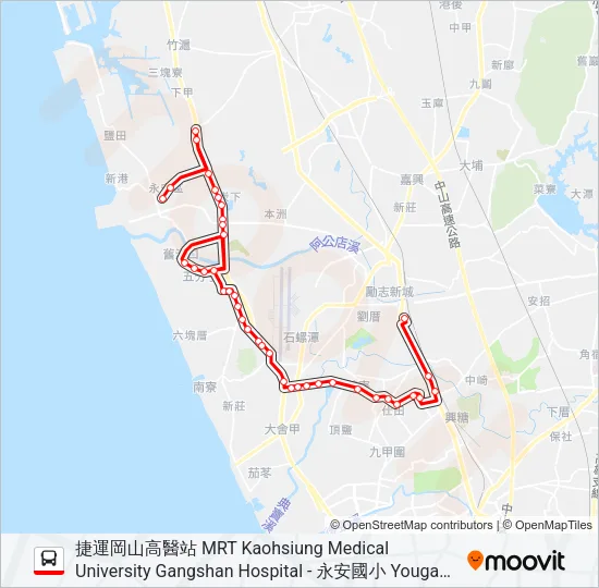 紅76 Bus Line Map