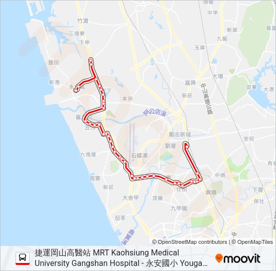 巴士紅76的線路圖