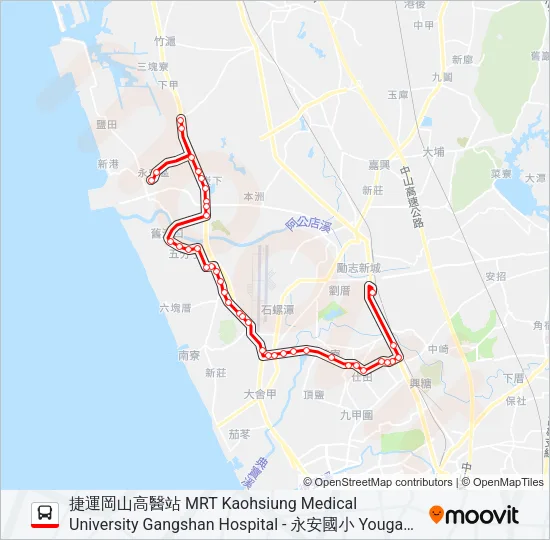巴士紅76的線路圖