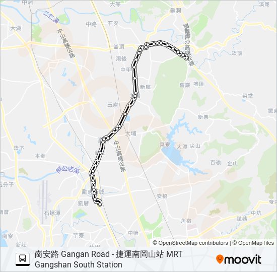 巴士8049區間車的線路圖