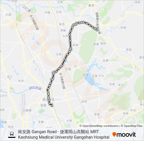 巴士8049區間車的線路圖