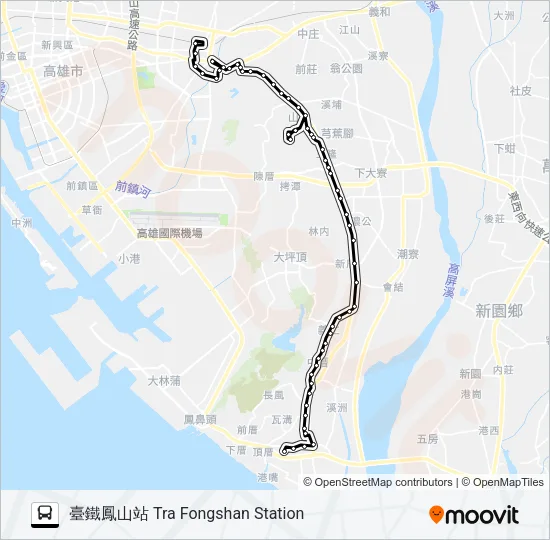 橘11A區間車 Bus Line Map