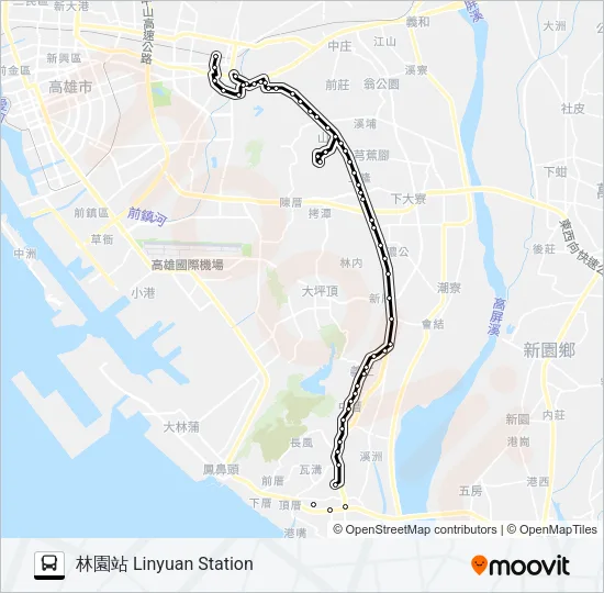 橘11A區間車 Bus Line Map