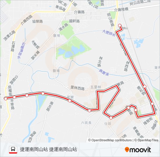 紅72(部分繞駛南訓中心) bus Line Map