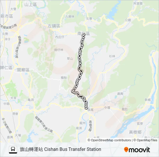 8035(部分繞駛實踐大學) Bus Line Map