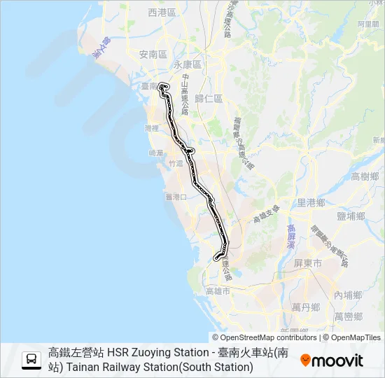 8046B(部分繞駛樹人醫專) Bus Line Map