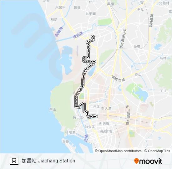 218B內惟幹線(繞駛合群社區) Bus Line Map