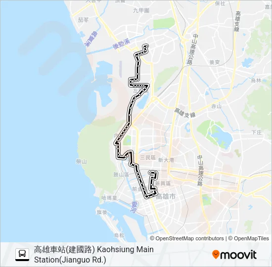 218B內惟幹線(繞駛合群社區) Bus Line Map