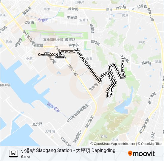 巴士63南的線路圖