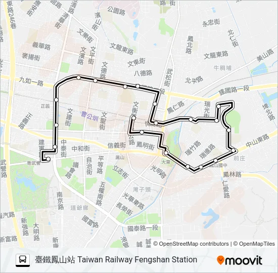 橘10B公車式小黃 Bus Line Map