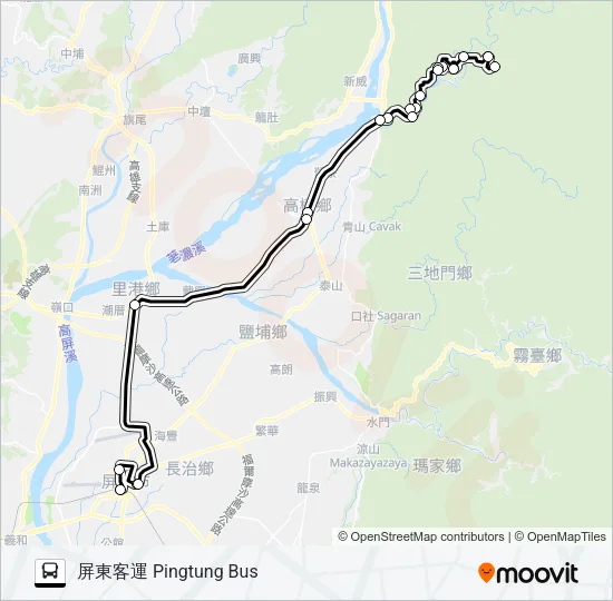T511B(每週五發車) Bus Line Map