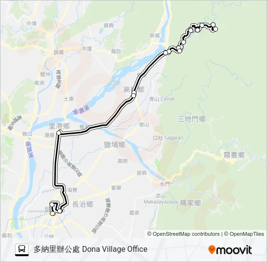 T511B(每週五發車) Bus Line Map