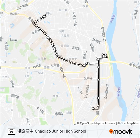 橘20D(延駛和發產業園區) Bus Line Map