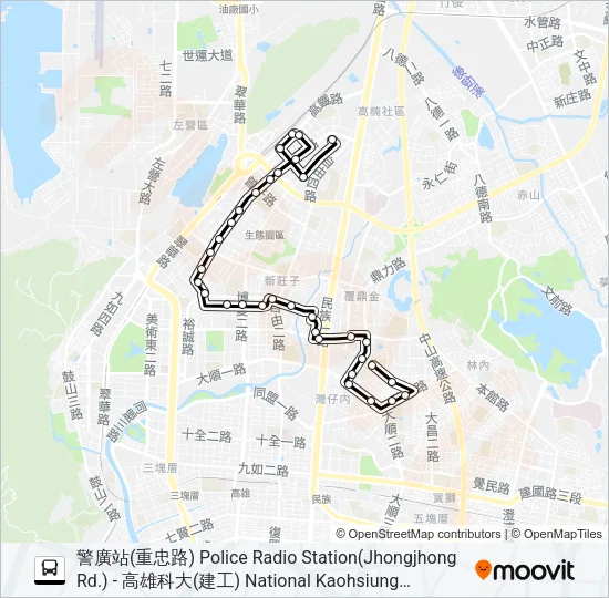 16A繞(經文信路) Bus Line Map