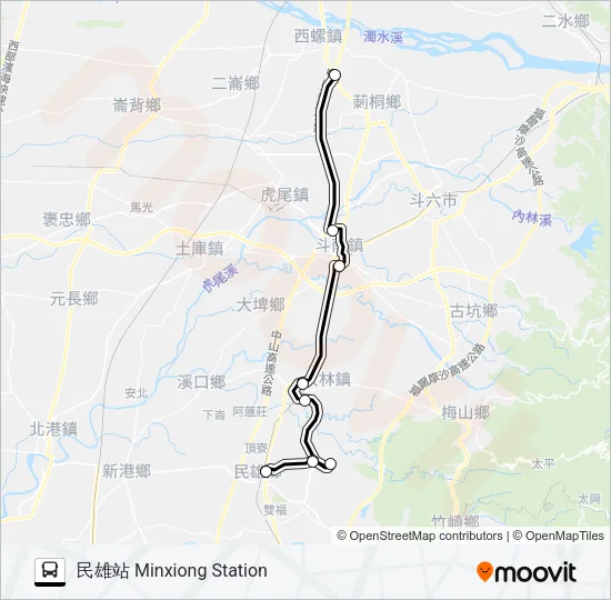 7005B Bus Line Map