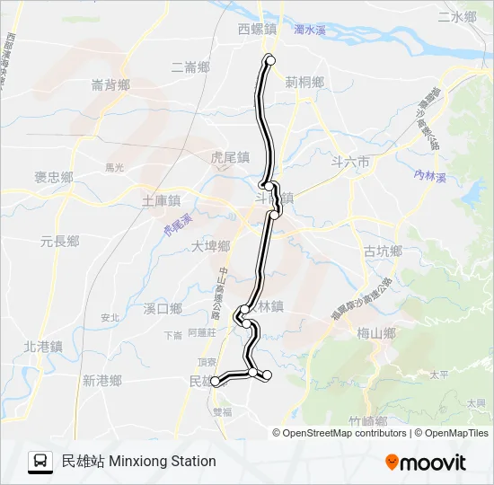 7005B Bus Line Map