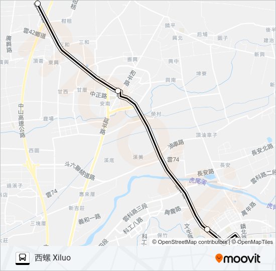 7000H bus Line Map