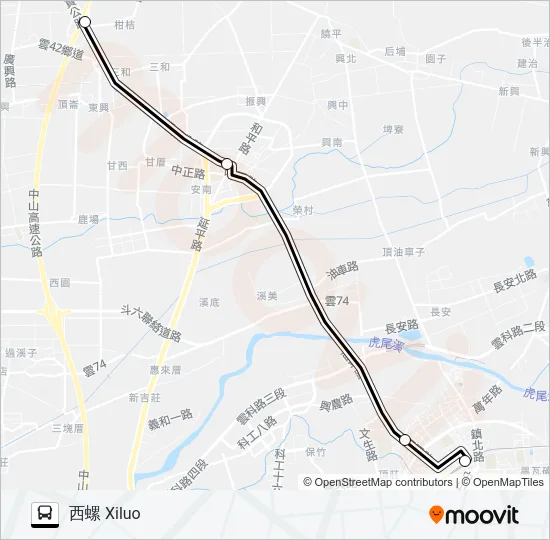 7000H Bus Line Map