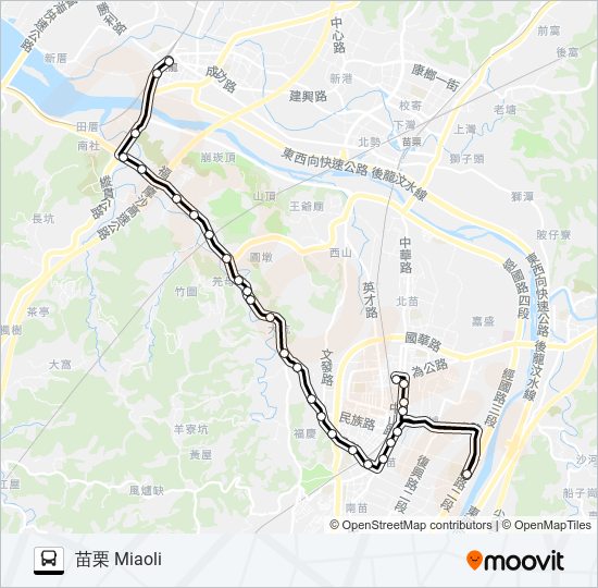 巴士5669A的線路圖