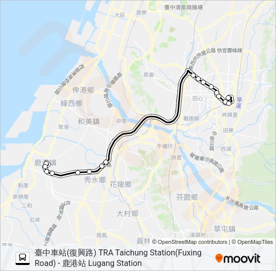 巴士9018的線路圖
