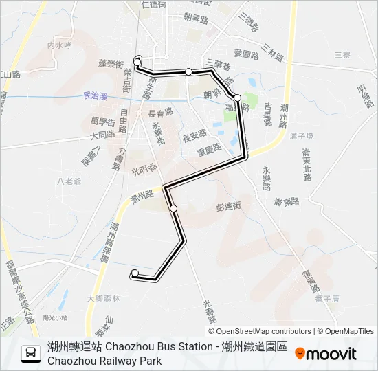 巴士607的線路圖