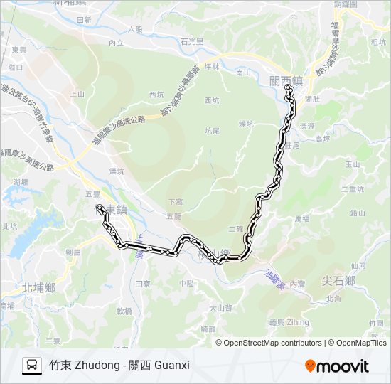 巴士5634A的線路圖