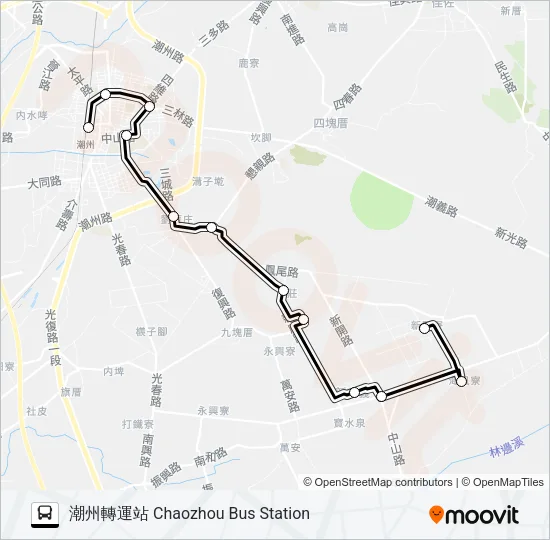 小黃公車707 Bus Line Map