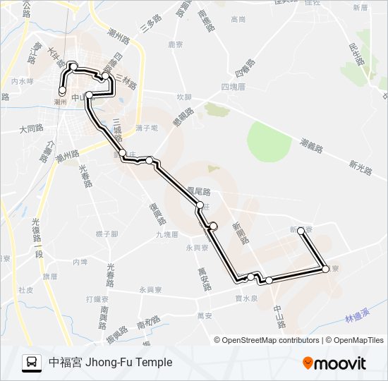 小黃公車707 bus Line Map