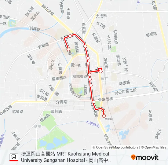 巴士紅69的線路圖