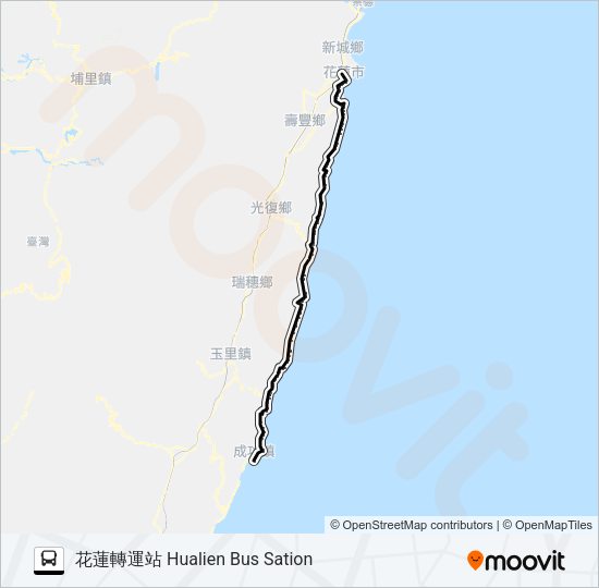 巴士1145的線路圖