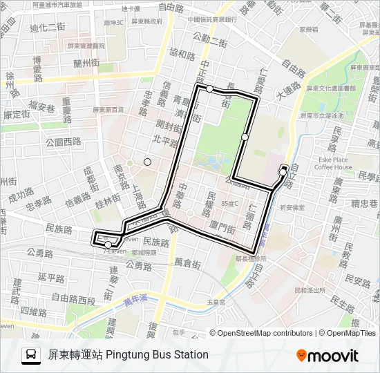 小黃公車701 Bus Line Map