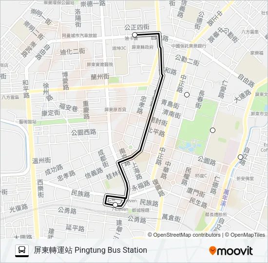 小黃公車701 Bus Line Map