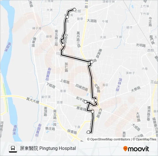 小黃公車702 Bus Line Map