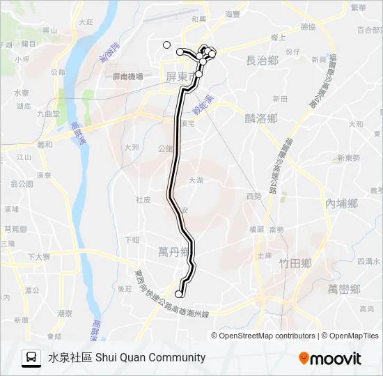 小黃公車702 Bus Line Map