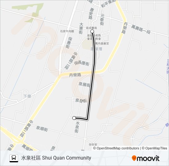 小黃公車702 bus Line Map