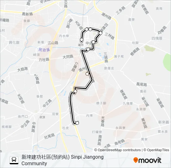 小黃公車710 Bus Line Map
