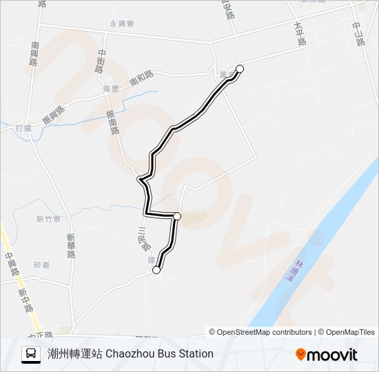 巴士小黃公車710的線路圖