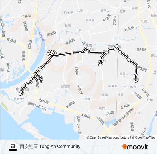 小黃公車711 bus Line Map