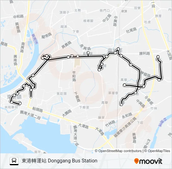 小黃公車711 Bus Line Map