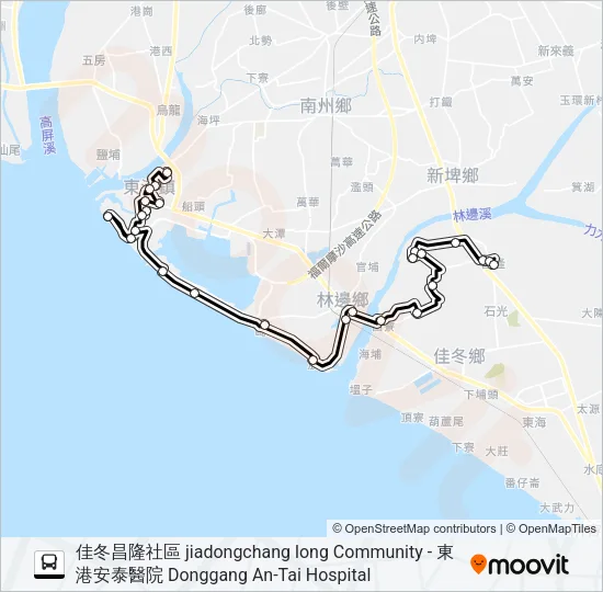 小黃公車713 Bus Line Map