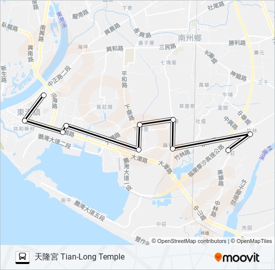 巴士小黃公車715的線路圖