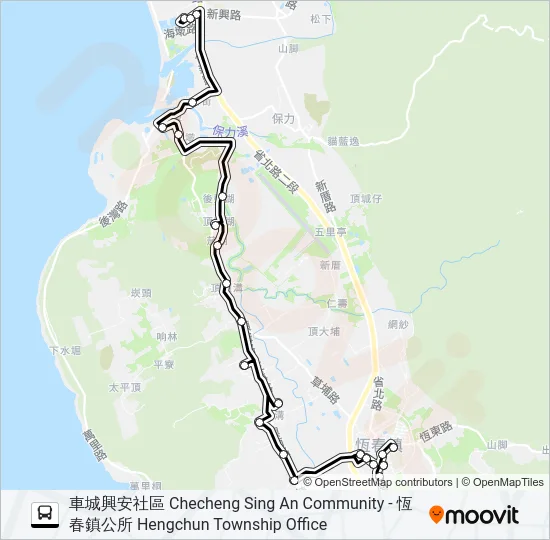 小黃公車716 Bus Line Map
