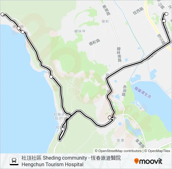 小黃公車720 Bus Line Map