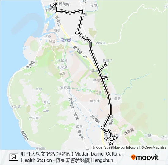小黃公車721 Bus Line Map