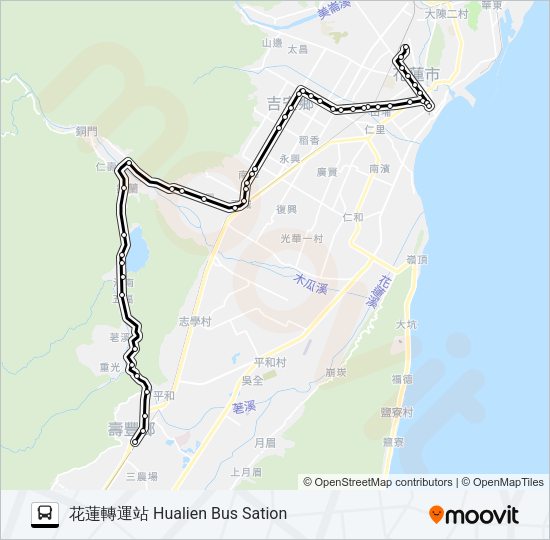 巴士1139的線路圖
