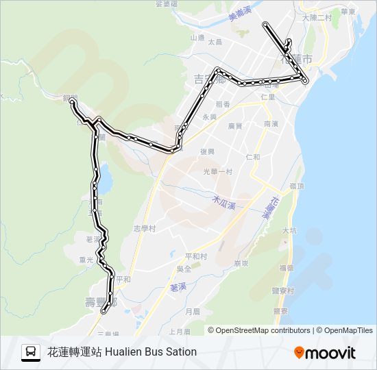 巴士1139B的線路圖