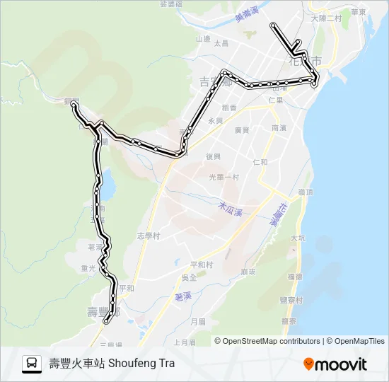 巴士1139B的線路圖