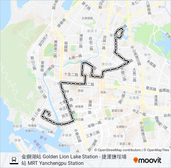 33(6:33繞駛後指部) bus Line Map