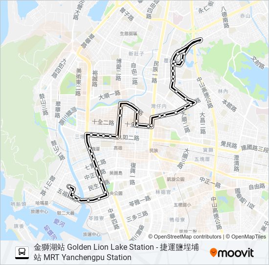 33(6:33繞駛後指部) bus Line Map